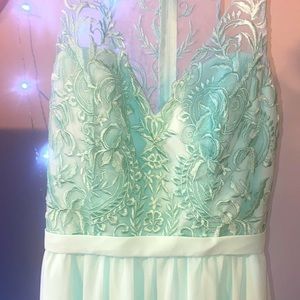 Seafoam bridesmaid dress